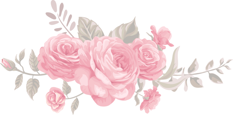 rose-flower-and-botanical-leaf-digital-painted-png